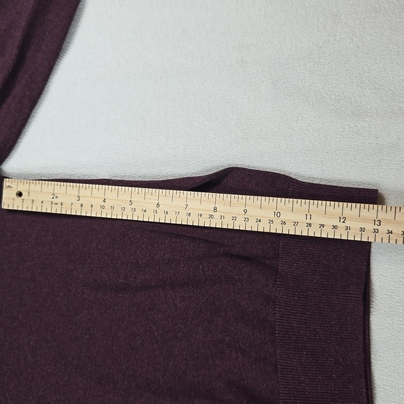 H&M Basic Women's Deep Purple Crew Neck Sweater - Picture 6 of 7